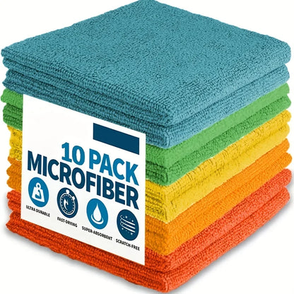 10/5/3pcs Microfiber Cleaning Cloths Kitchen Bathroom Dishwashing Towels