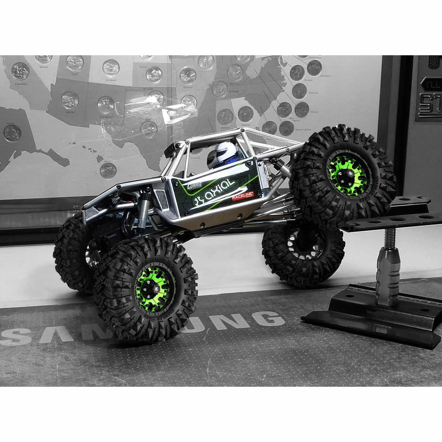 4pcs 110x38mm 1.9 Mud Terrain Tires for 1/10 RC Crawler SCX10 Capra TRX4