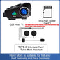 Q28 Motorcycle Helmet Bluetooth Headset 1080P HD Wireless Camera Super Wide-angle Lens IP66 Waterproof WiFi Video Recorder