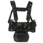 MK4 Micro Chest Rig w/ 5.56 Mag Pouch Tactical Vest Camo Airsoft Carrier