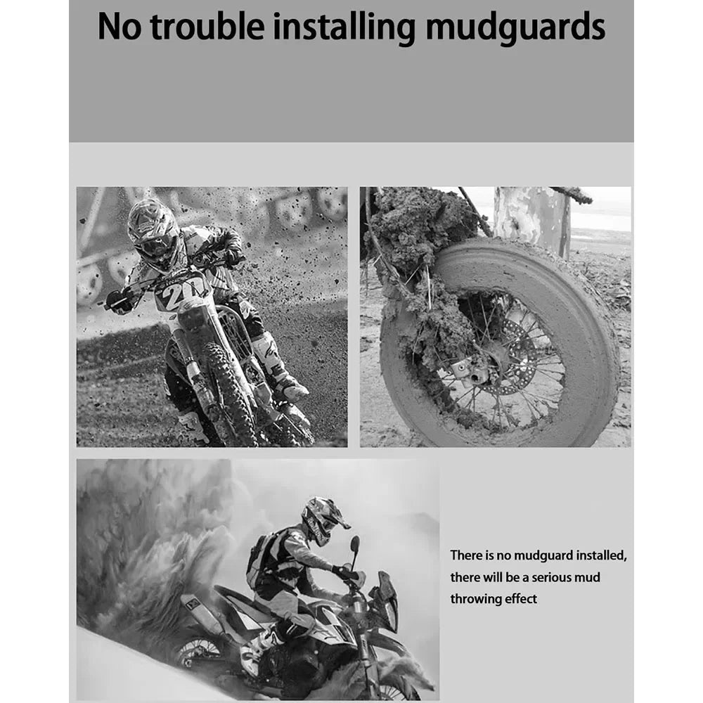 Universal Motorcycle Modified Plastic Rear Mudguard Fender Motorcycle Fender with Reflector