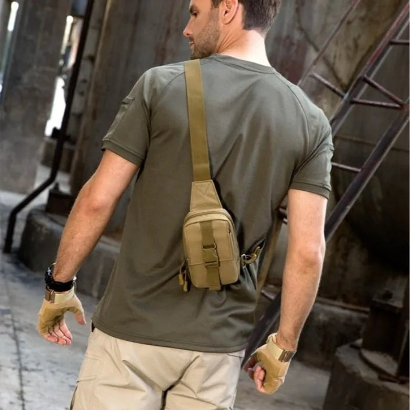 Tactical Chest Bag EDC Pack Outdoor Hiking Camping Shoulder Pouch