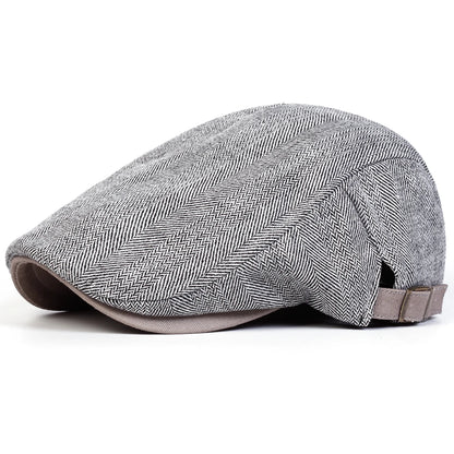 Men's Newsboy Caps British Painters Hats Adjustable Summer Berets