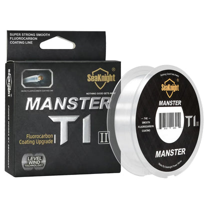 SeaKnight T1II 50M/100M Fluorocarbon Coated Nylon Fishing Line, Sinking 3-100LB