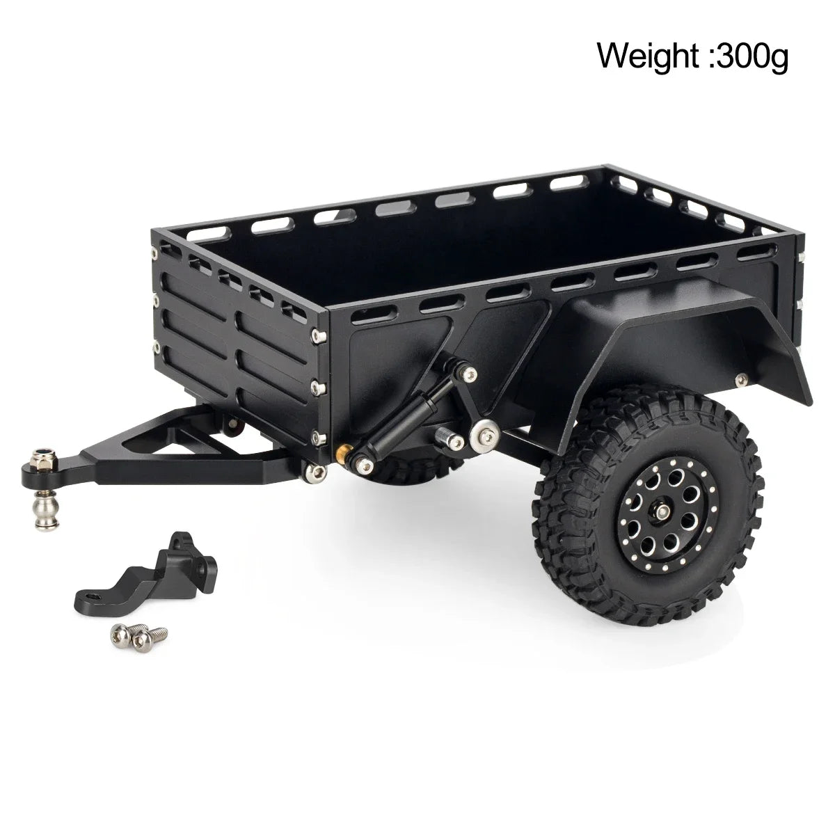 Aluminium CNC RC Crawler Utility Trailer Ball Hitch 1/18 TRX4M SCX24 Redcat