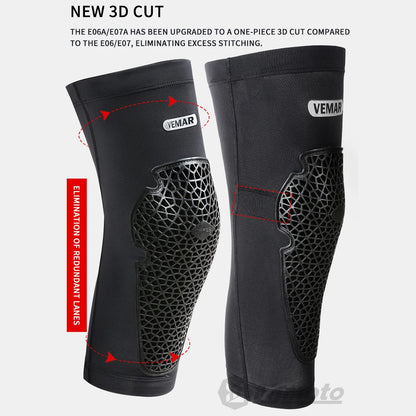 Motocross Knee Elbow Pads VEMAR Protective Sleeves Motorcycle MTB ATV DH