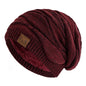 New Unisex Slouchy Winter Hat Fleece Lined Beanie Men Women Mixed Color Knit Cap - EXPROTAS