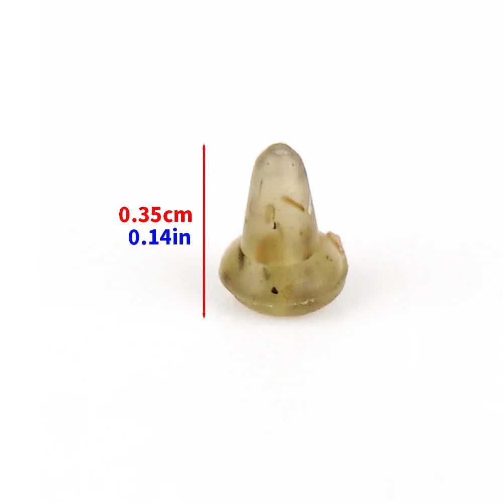 Hirisi 10 cards Carp Fishing Rubber Beads for Fishing Hook Rig Stop Hookbeads Fishing Terminal Tackle Accessories AH039