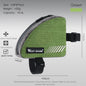WEST BIKING Mini Triangle Bike Bag 0.4L Bicycle Frame Front Tube Storage Bag Reflective Tear-Resistant MTB Road Bike Pannier