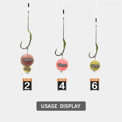 Carp Ready-Tied Slip-D Hair Rig with Boilie Hook - EXPROTAS