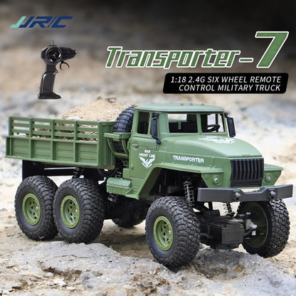 JJRC 1/18 Rc Car Off-Road 4x4 2.4G Radio Controlled Car Military Electric Machine 10Km/h Rc Buggy Children's Cars Toys for Boys-EXPROTAS