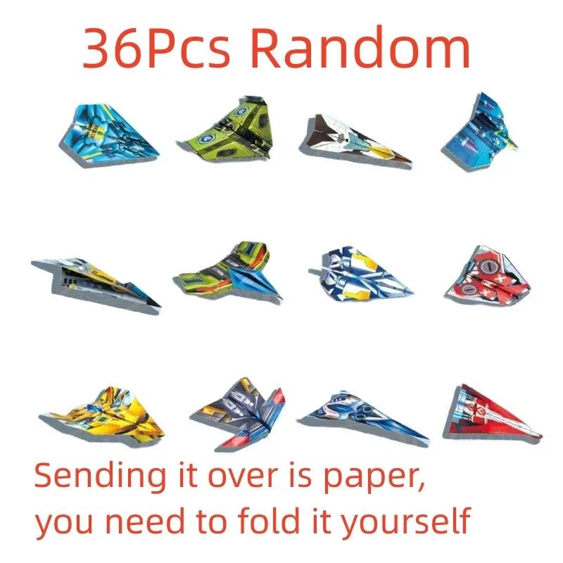 36Pcs Educational Toy DIY Origami Paper Planes Craft for Kids