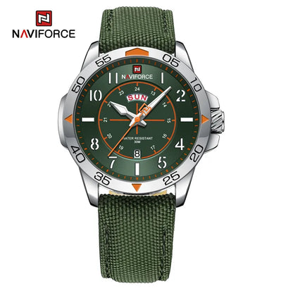Top Brand NAVIFORCE Men's Watches Waterproof Luxury Business Casual Nylon Strap Quartz Wristwatch Luminous Relogio Masculino-EXPROTAS