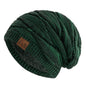 New Unisex Slouchy Winter Hat Fleece Lined Beanie Men Women Mixed Color Knit Cap - EXPROTAS