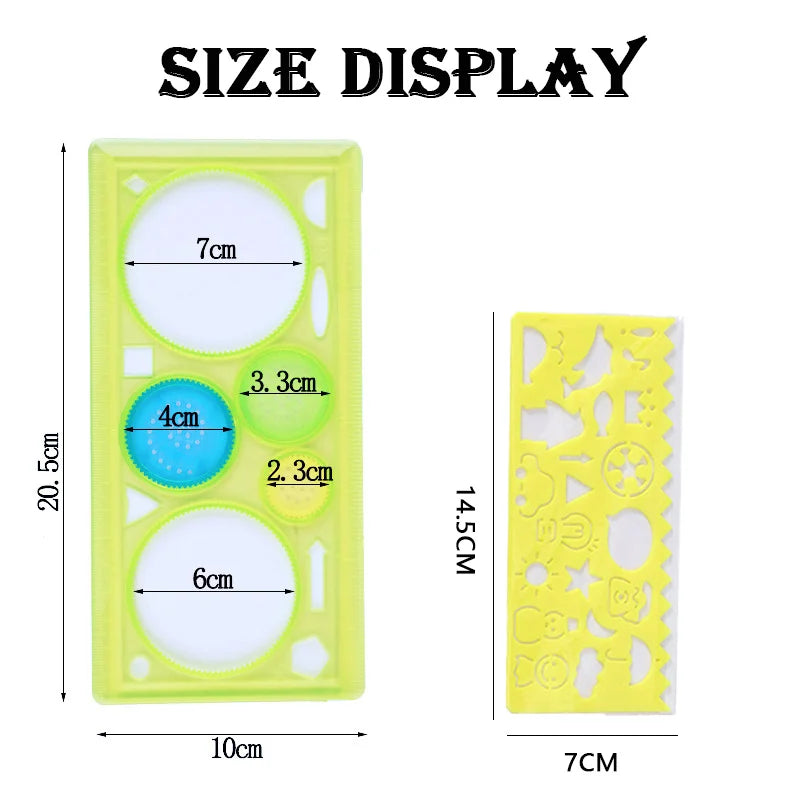 Geometry Spirograph Drawing Stencils Art Templates Creative Kids Educational Toy