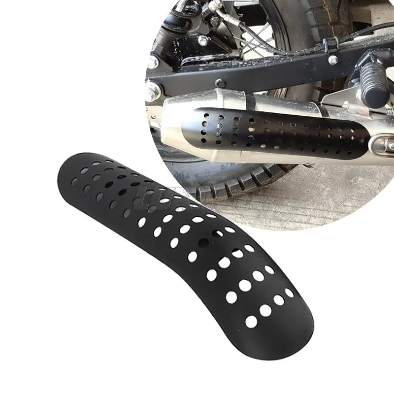 Universal Motorcycle Exhaust Pipe Heat Shield Cover Muffler Protector Guard Moto Accessories Fit For Harley Honda Yamaha Custom-EXPROTAS