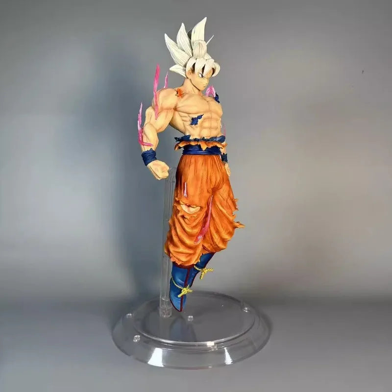 35cm Dragon Ball Goku Kakarotto Vegeta Figure 3 Heads PVC Action Statue Model Gift