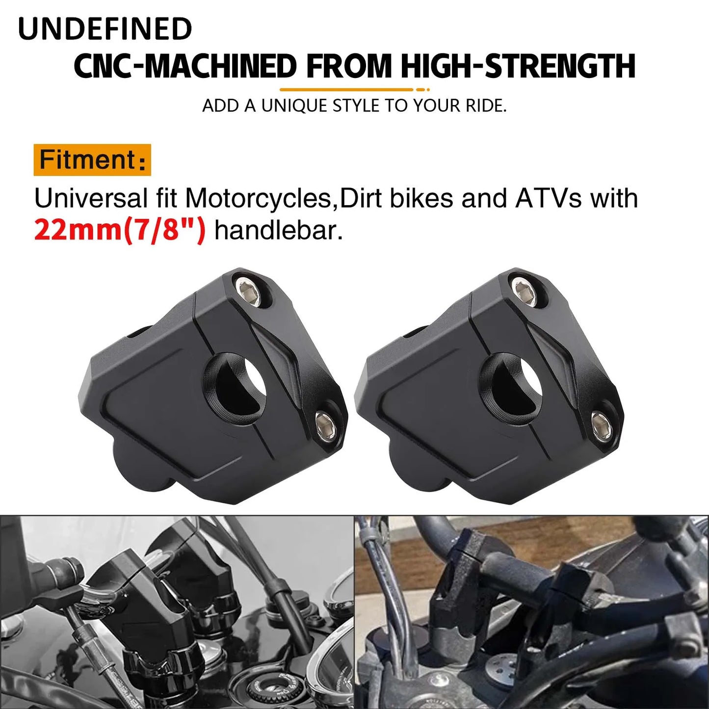 22mm 25mm 28mm Motorcycle Handlebar Riser Clamp Mount For Suzuki Kawasaki Yamaha