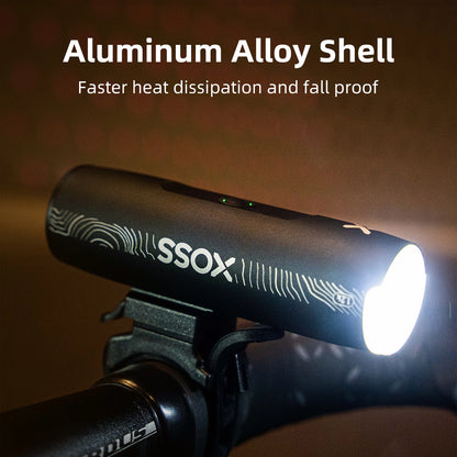 EXPROTAS XL1200 Bike Light Headlight USB Rechargeable Waterproof Front Lamp