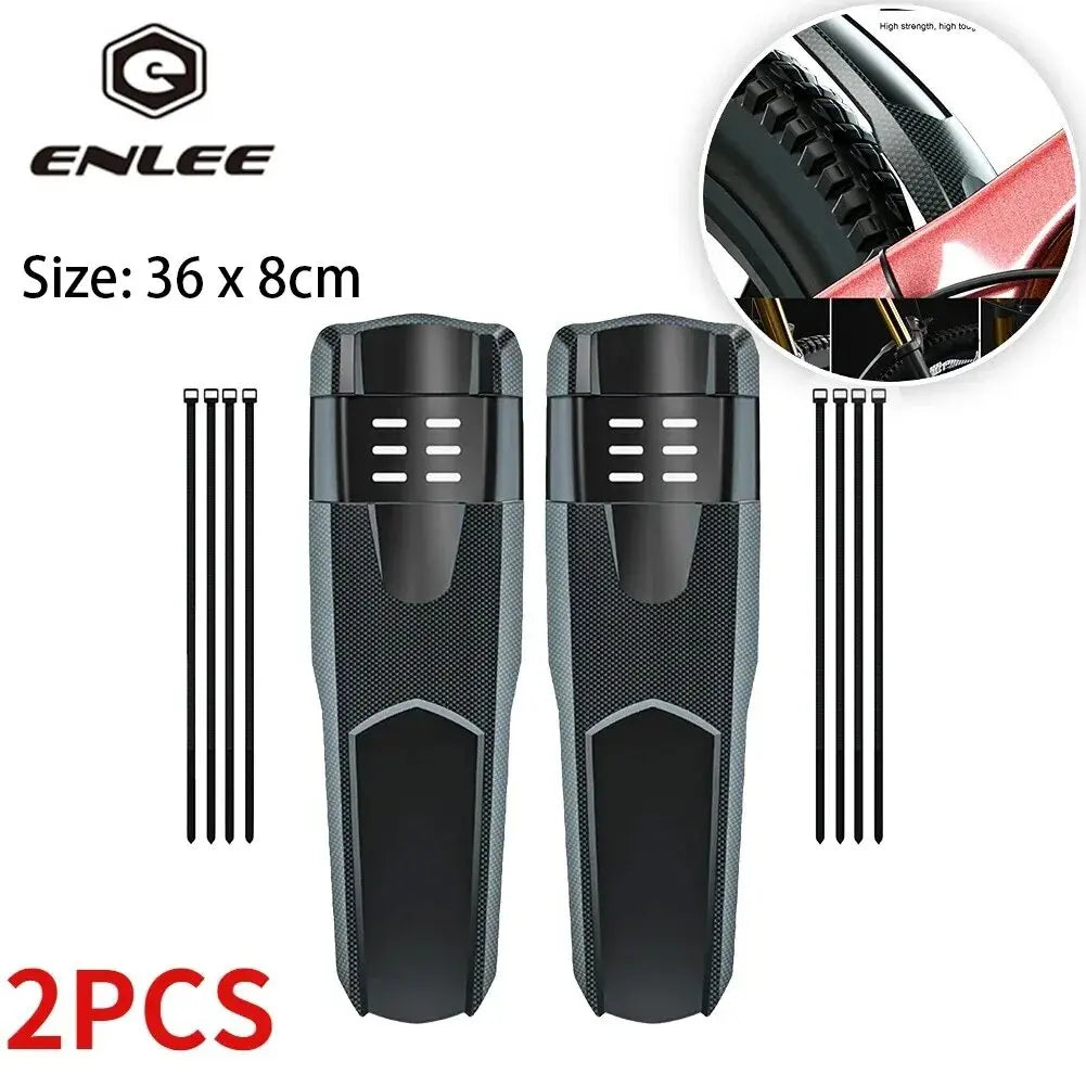 1/2PCS ENLEE Bike Hard Shell Fender Bicycle Front Rear Tire Wheel Mudguard MTB Bicycle Mud Guard Fender Cycling Part Accessories