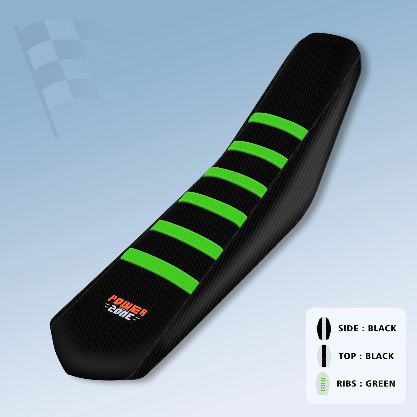 Ribbed Motorcycle Seat Cover Soft Waterproof Anti-Slip for SXF EXC Universal