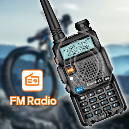 2PCS Baofeng Walkie Talkie UV-5R Dual Band Long Range 2200mAh Radio
