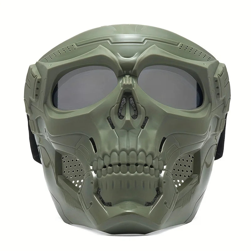 Motorcycle Skull Mask Goggles Windproof Outdoor Riding Glasses Tactical