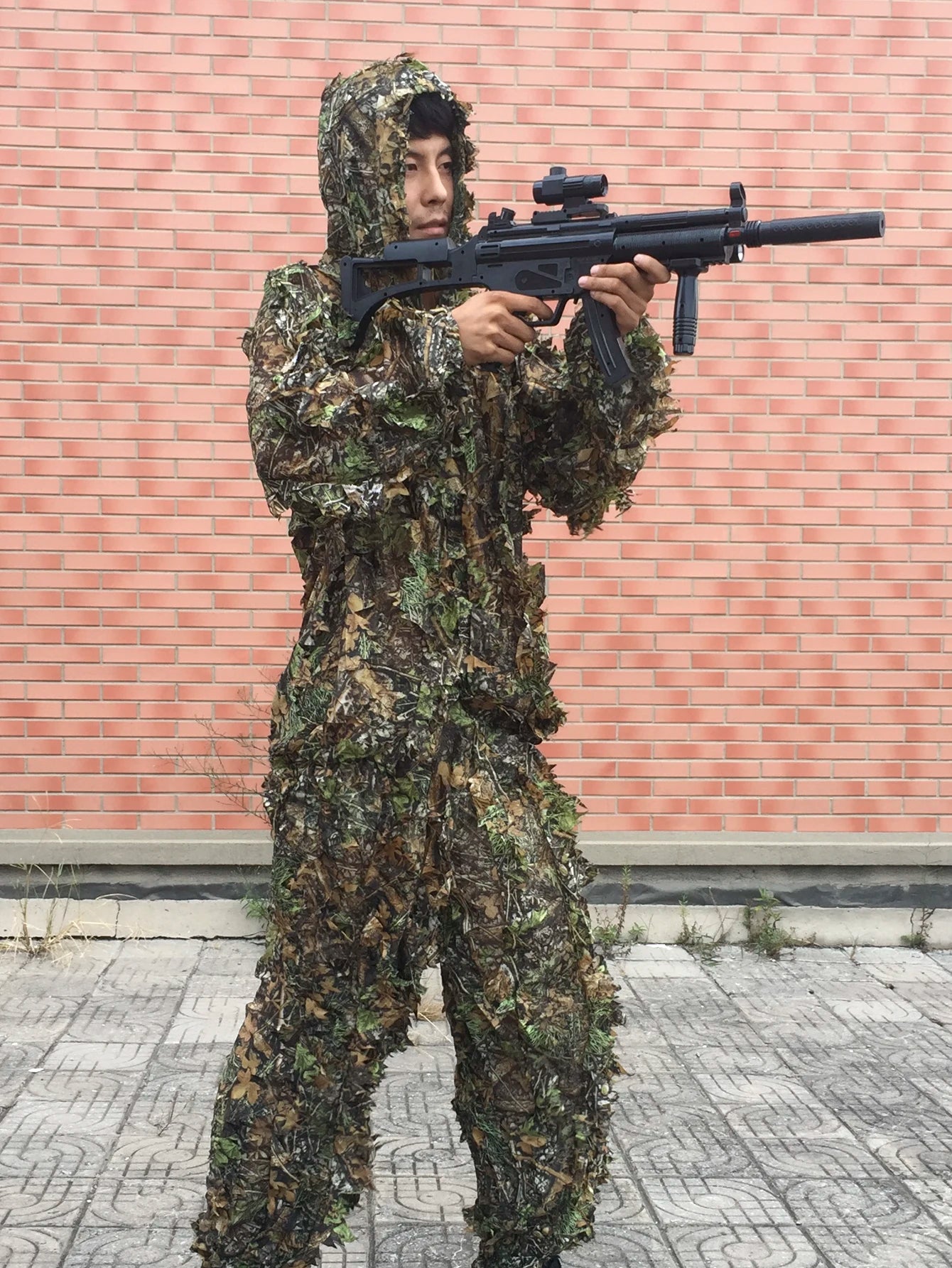 Ghillie Suit Camo Set for Men Women Kids Hunting Jungle Hooded Outfit