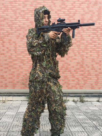 Ghillie Suit Camo Set for Men Women Kids Hunting Jungle Hooded Outfit