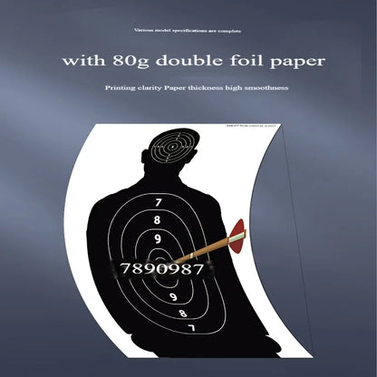 10/20/30pcs Human Body Shape Target Papers for Archery Shooting Hunting Slings Darts Catapult - Outdoor Sports Practice