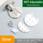 KAK Adjustable Magnetic Door Stop Punch-Free Zinc Alloy Holder Hidden Doorstop