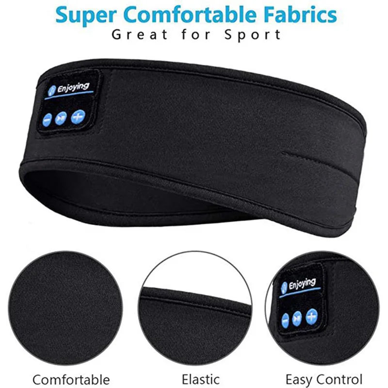 Wireless Bluetooth Music Eye Mask Headphones Anti-noise Sports Headband