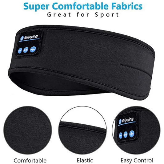 Wireless Bluetooth Music Eye Mask Headphones Anti-noise Sports Headband