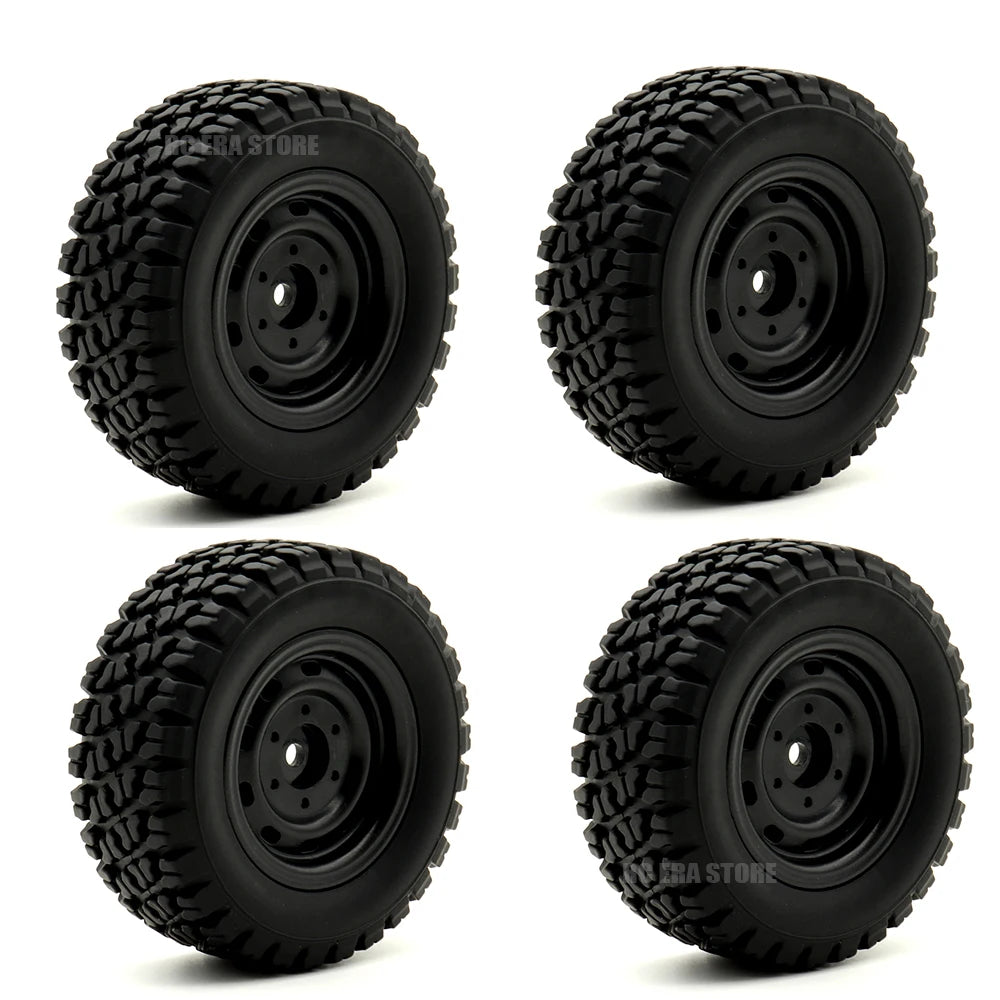 12mm Hex Rubber RC Tires 6035 for SCY 16101-16106 JJRC Q130 Off-Road Car Wheels Upgrade