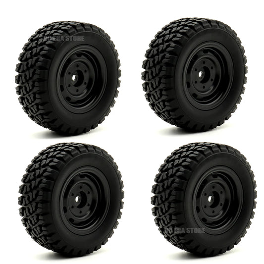 12mm Hex Rubber RC Tires 6035 for SCY 16101-16106 JJRC Q130 Off-Road Car Wheels Upgrade
