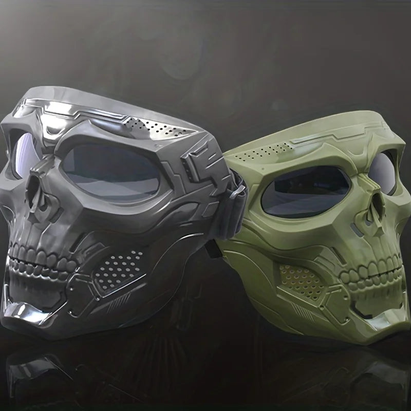 Motorcycle Skull Mask Goggles Windproof Outdoor Riding Glasses Tactical