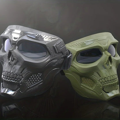 Motorcycle Skull Mask Goggles Windproof Outdoor Riding Glasses Tactical