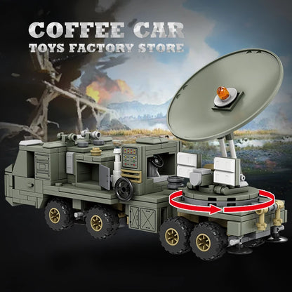 NEW Military Truck Building Blocks DIY Army Missile Vehicle MOC 3D Model Kit Toy Gift