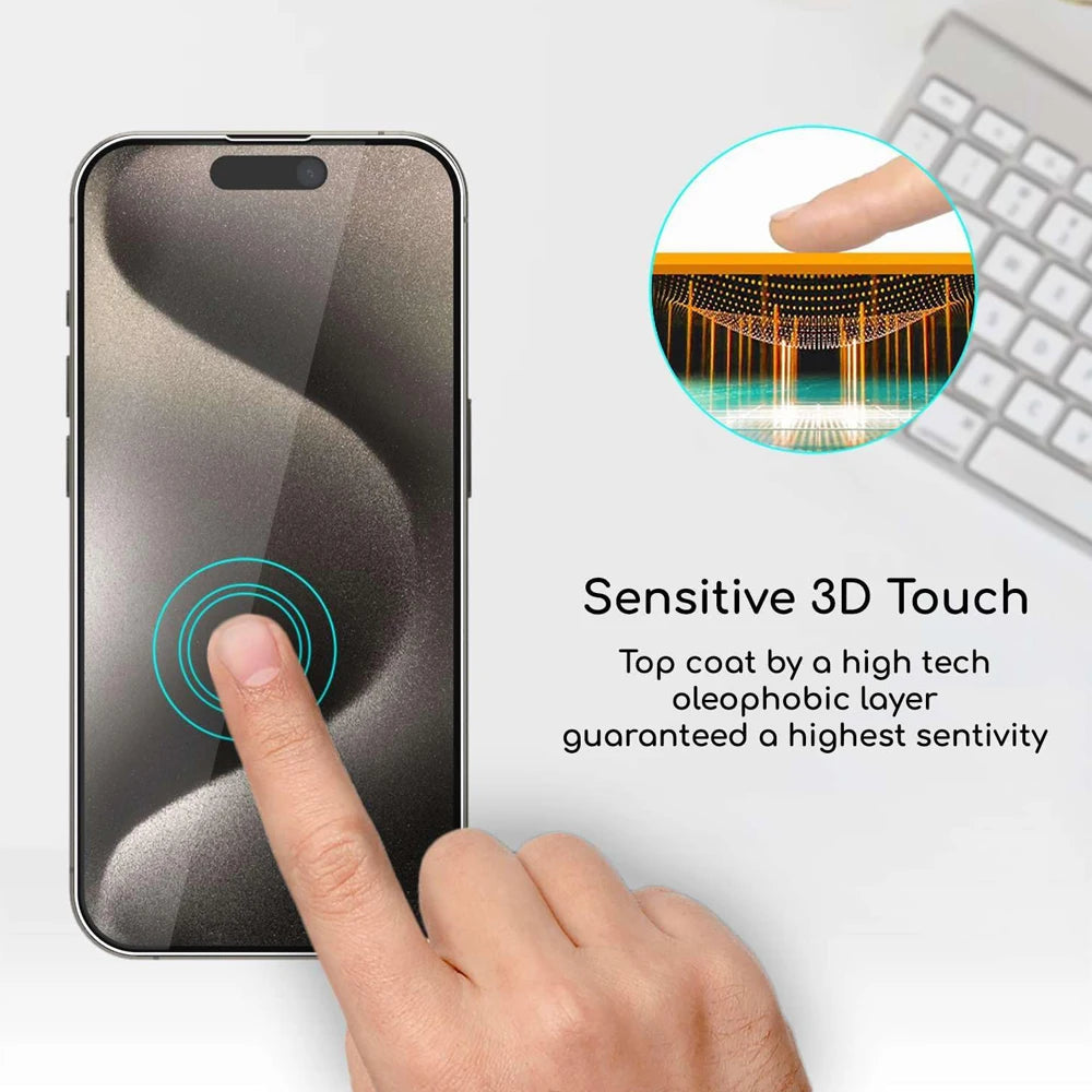 Tempered Glass Max Screen Protector for iPhone 18 17 16 15 14 13 Plus Mini