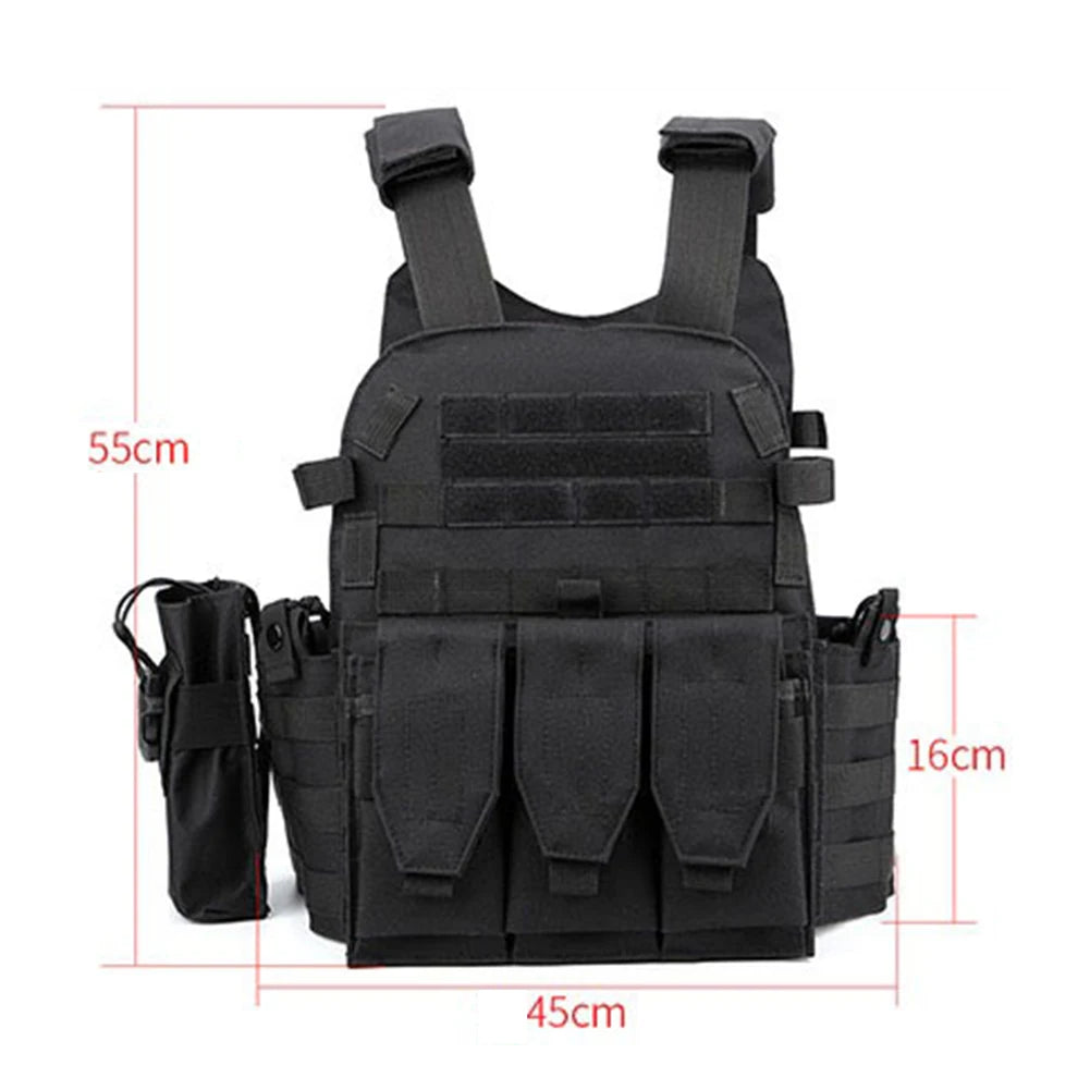Tactical Nylon MOLLE Vest Combat Body Armor Airsoft Military Camo Hunting