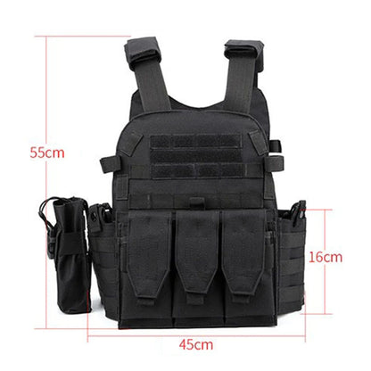 Tactical Nylon MOLLE Vest Combat Body Armor Airsoft Military Camo Hunting