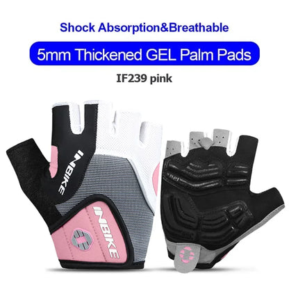 Half Finger Cycling Gloves Shockproof Gel Pad for MTB Gym Fitness