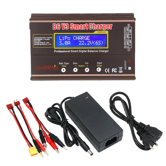 iMAX B6 V3 RC Charger | 80W LiPo/Li-Ion/NiMH Battery Digital Balance Adapter
