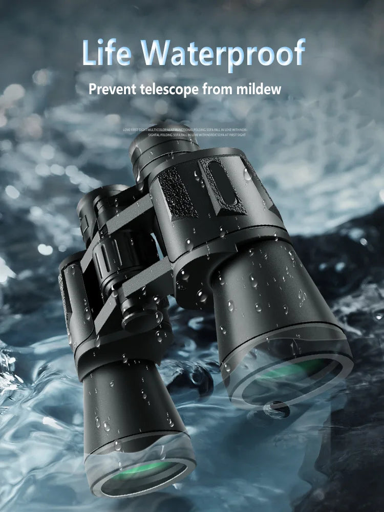 20x50 Waterproof Binoculars Low Light Long Range Hunting Camping Outdoor Optics