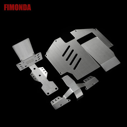 UDR Stainless Steel Chassis Armour Axle Protector Plate Battery Cover 1/7 RC