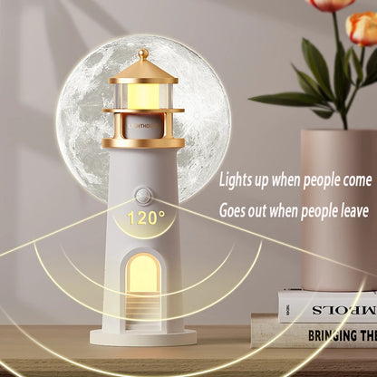 Moon Night Light Projection Lamp Bluetooth Remote Control Music Lighthouse