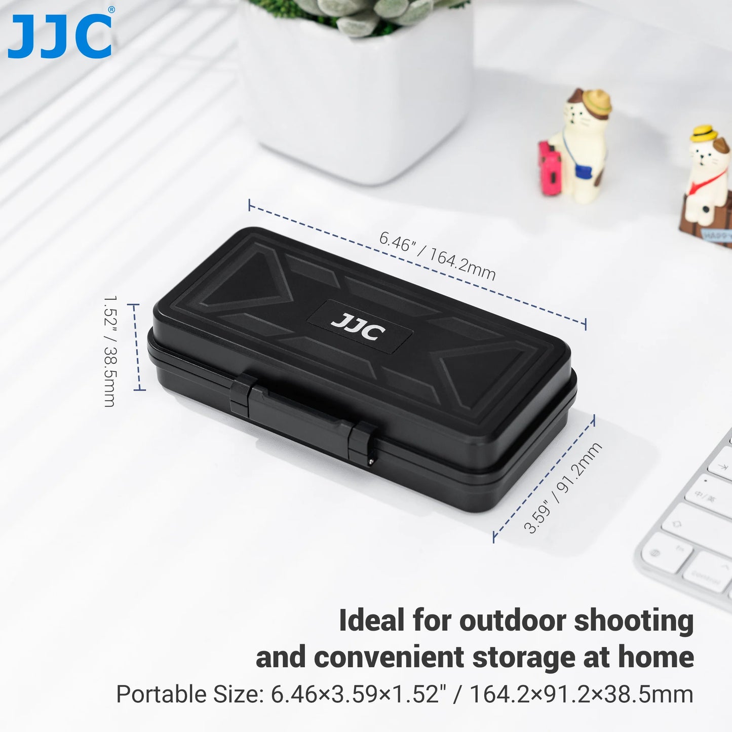JJC Camera Battery Memory Card Case for SD CFexpress XQD Cards Storage Holder