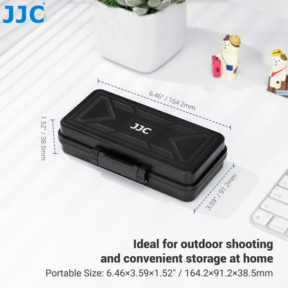 JJC Camera Battery Memory Card Case for SD CFexpress XQD Cards Storage Holder