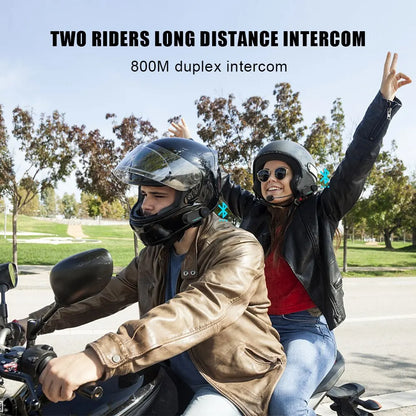 Motorcycle Helmet Bluetooth Intercom Freedconn T Com VB FM Music Sharing