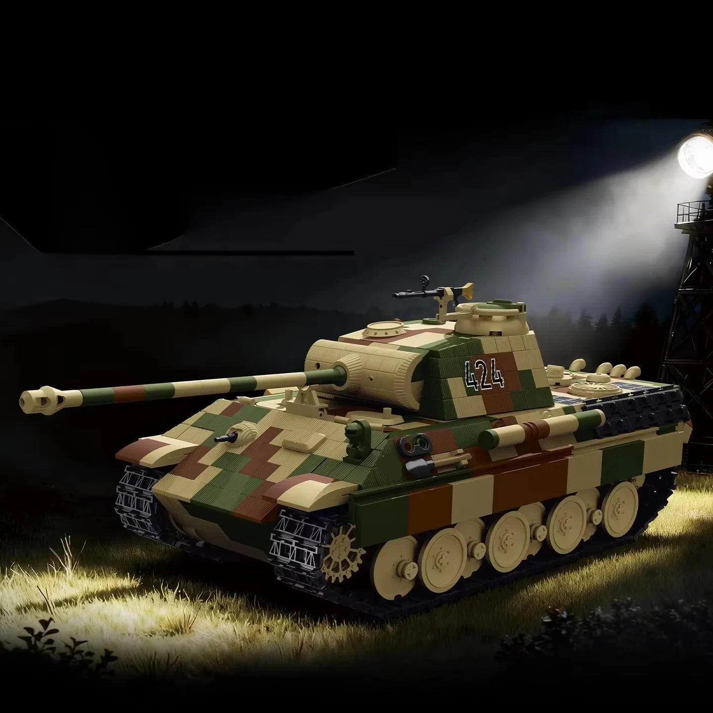 Panzer V Panther Ausf G Tank Building Blocks WW2 German Military Brick Set